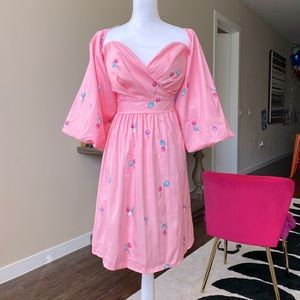Elegant Puff Sleeve Sweet Mini Dress